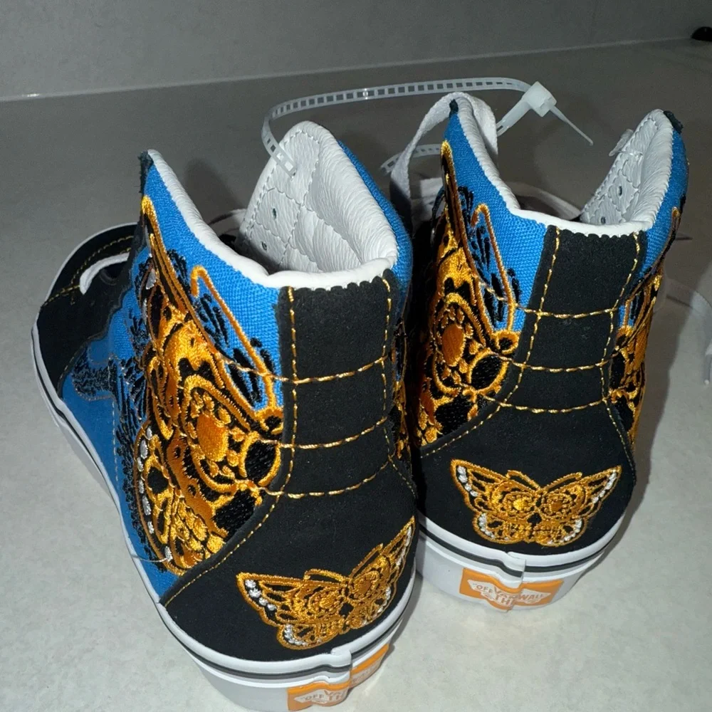 Vans Dia De Los Muertos Sk8-Hi Skate Shoe butterfly men size 6 women size 7.5 - Picture 11 of 14